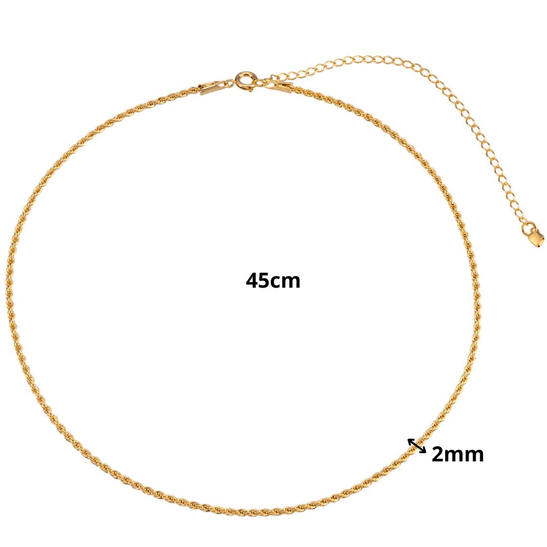 Colar Cordão Baiano Ouro 18k