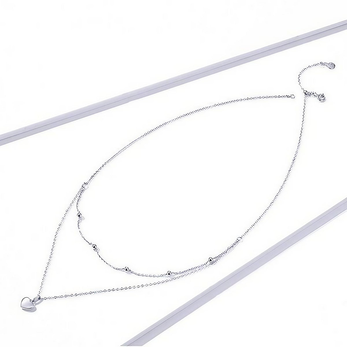 Colar Duplo Encanto de Prata 925 – Elegância Minimalista