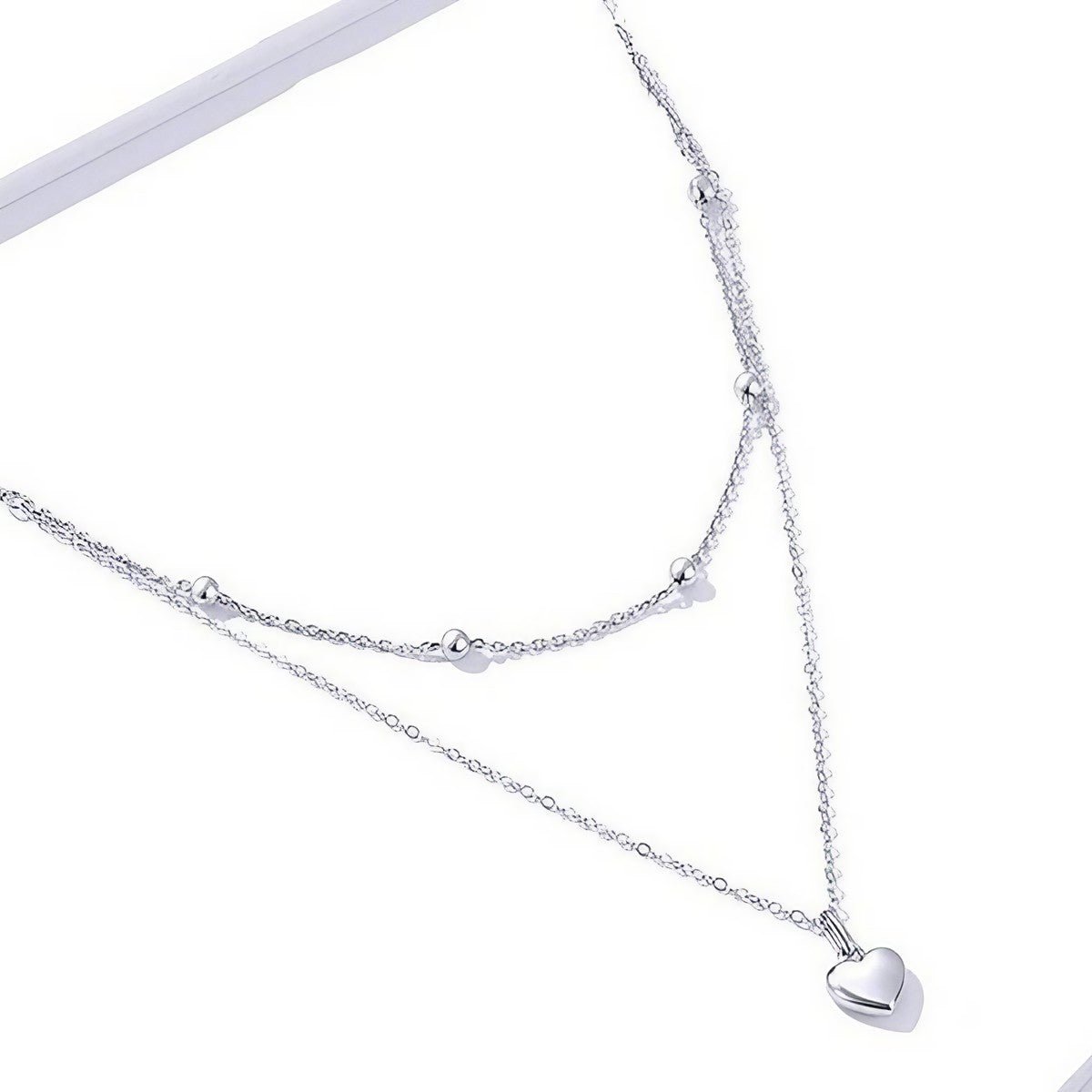 Colar Duplo Encanto de Prata 925 – Elegância Minimalista