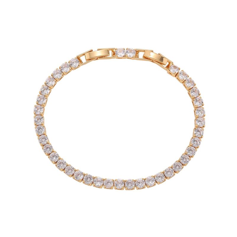 Pulseira Riviera Zircônias Ouro 18k