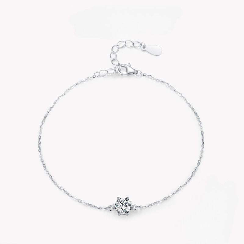 Pulseira Prata Zircônia Brilho