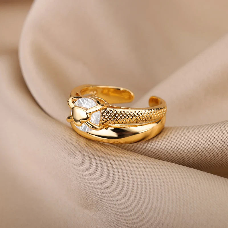 Anel Solitário Brilhante