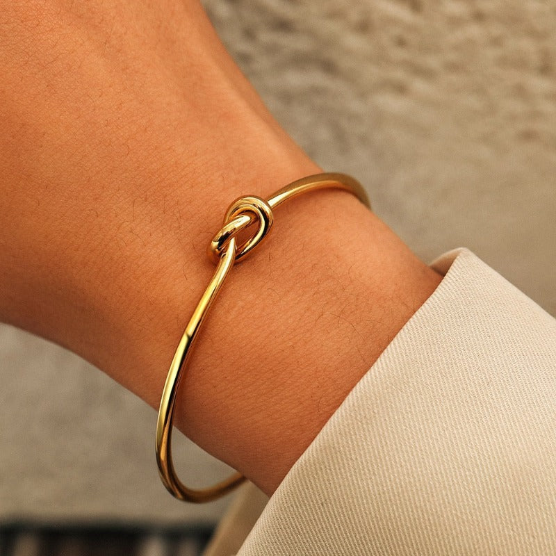 Bracelete Alícia Nó Banhado a Ouro 18k