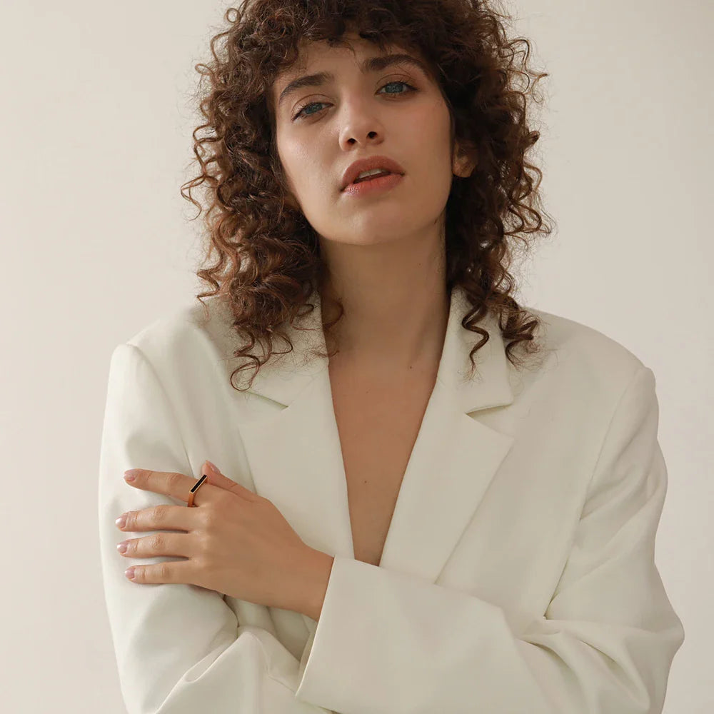 Anel Geométrico Minimalista