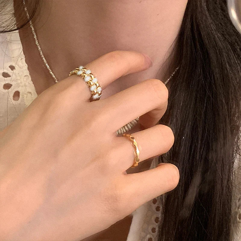 Anel Minimal Ouro 18K Ajustável