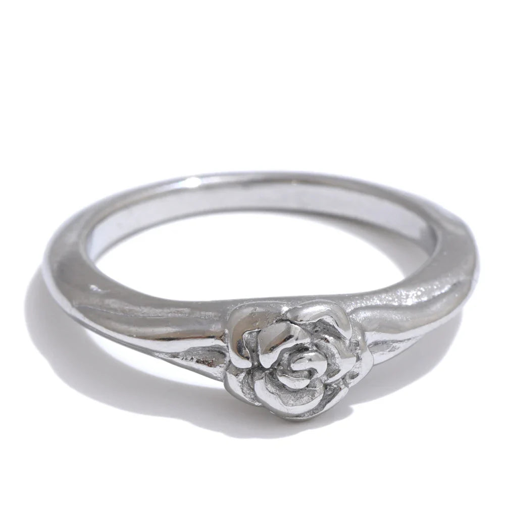 Anel Rosa Dourado 18K