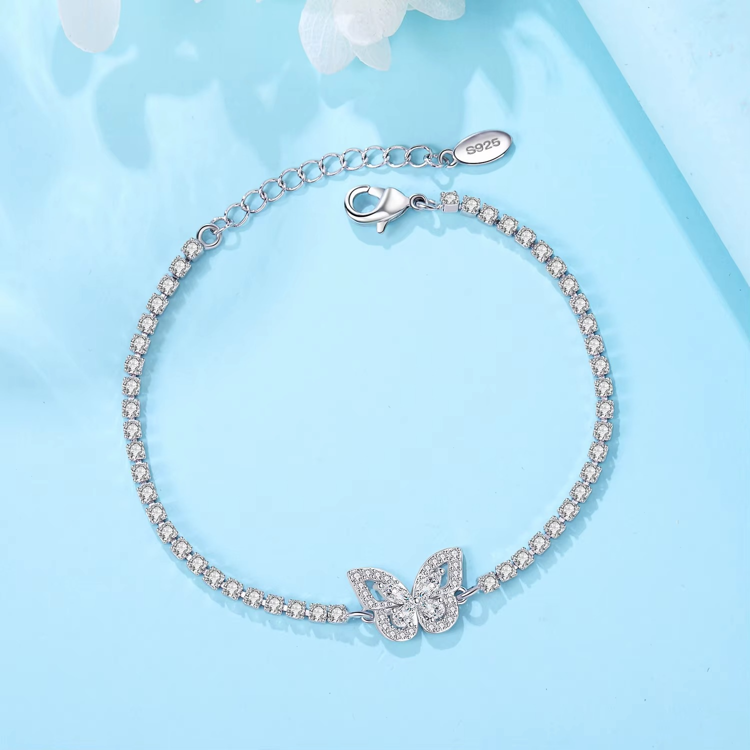 PULSEIRA RIVIERA BUTTERFLY EM PRATA 925 SOPHIE
