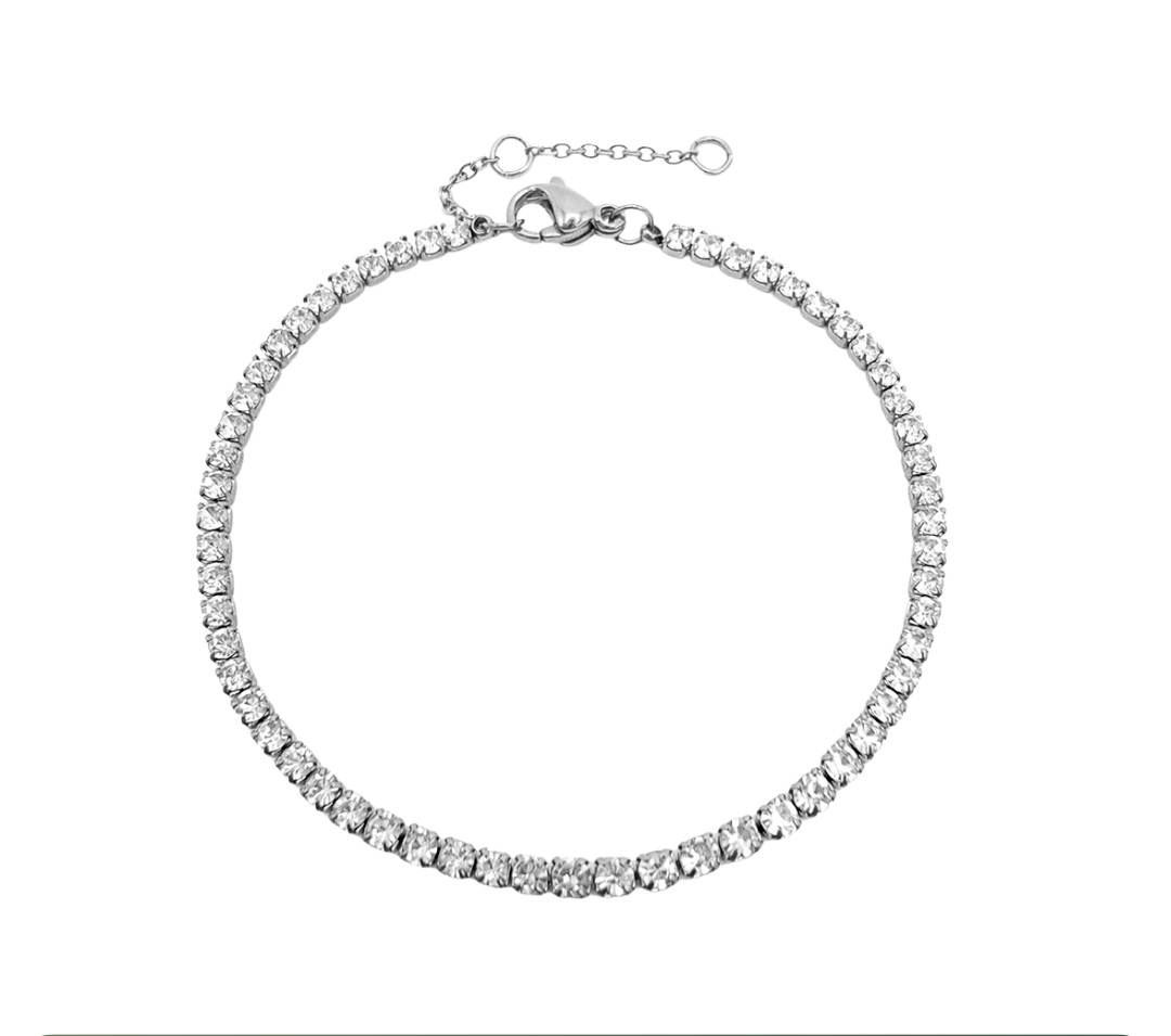 Pulseira Riviera Delicada em Aço Inoxidável