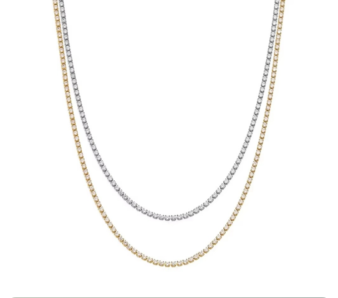 Colar Riviera Aço Inox Valentina