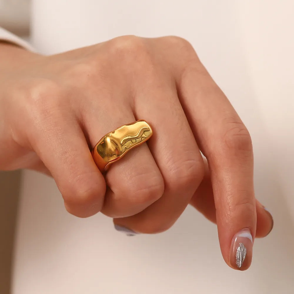 Anel Feminino Quadrado Olivia