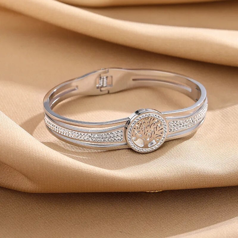 Bracelete Helena Árvore da Vida Banhado a Ouro 18k