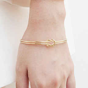 Bracelete Elara Nó Banhado a Ouro 18k