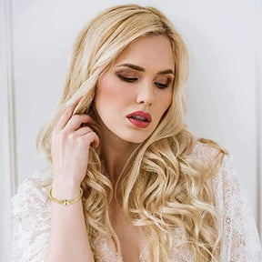 Bracelete com Inicial Personalizada em Aço Inoxidável