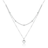 Colar Duplo Encanto de Prata 925 – Elegância Minimalista