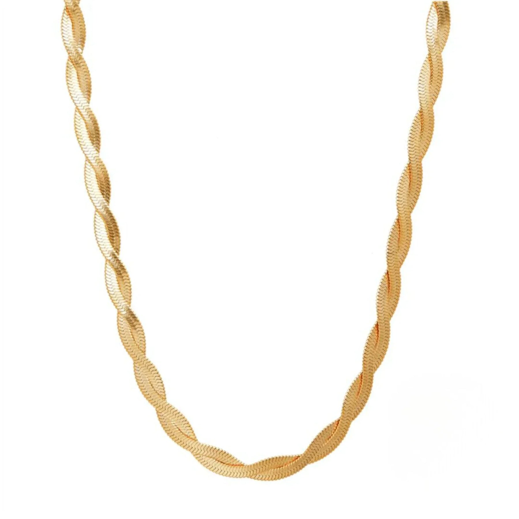 Colar Entrelaçado Ouro 18k