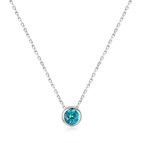 Colar com Pingente Luz Turquesa em Prata 925