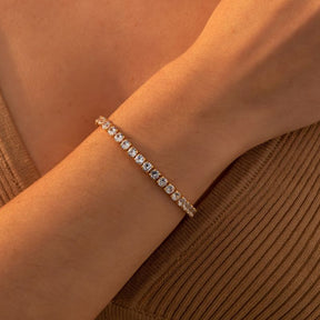 Pulseira Riviera Zircônias Ouro 18k