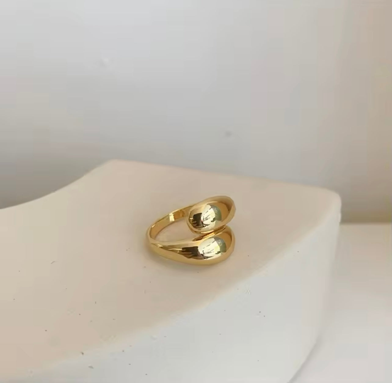 Anel Ajustável Elegance Ouro 18K