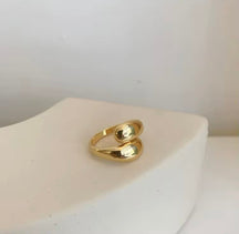 Anel Ajustável Elegance Ouro 18K