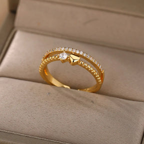 Anel Aurora Lumière – Brilho em Dobro, Sofisticação em Cada Traço