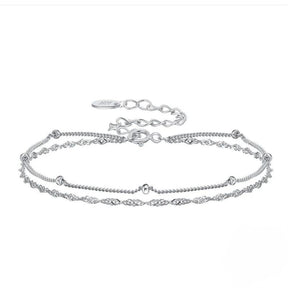 Pulseira Dupla Elegance Banhada a Ouro 18k