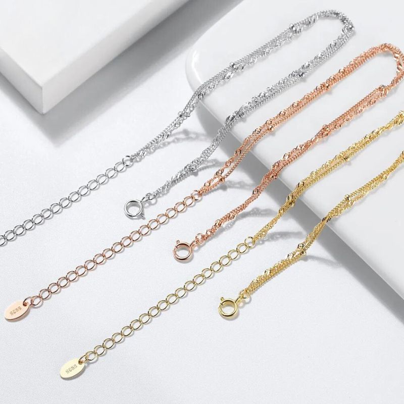 Pulseira Dupla Elegance Banhada a Ouro 18k