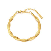 Pulseira Entrelaço Shine Banhada a Ouro 18k