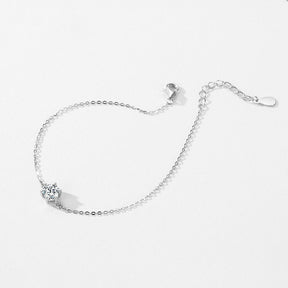 Pulseira Prata Zircônia Brilho