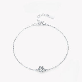 Pulseira Prata Zircônia Brilho