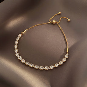 Pulseira Crystal Shine Banhada a Ouro 18k