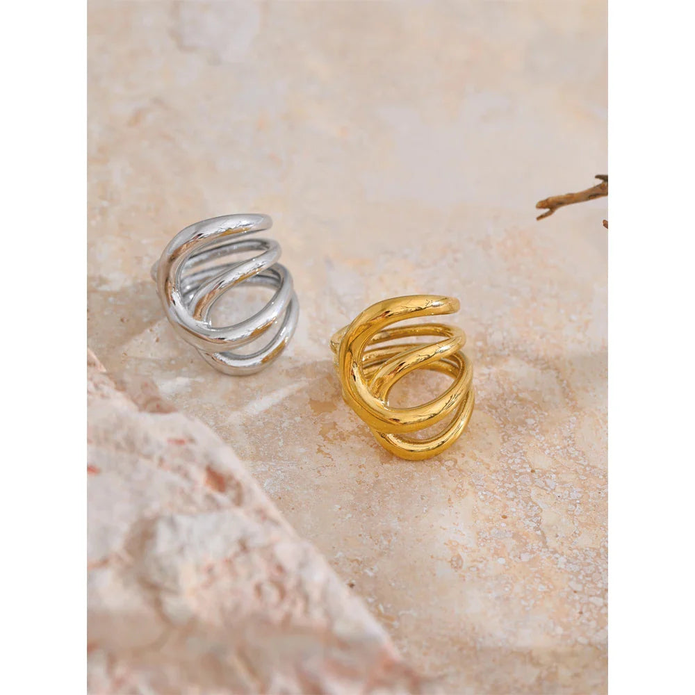 Anel Geométrico de Aço Inoxidável