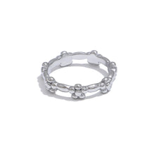 Anel Flor Fino Dourado 18K