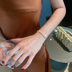 Pulseira Crystal Shine Banhada a Ouro 18k