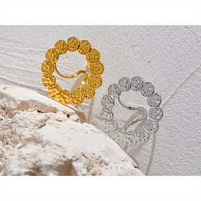 Anel Vintage Hiperbólico — Luxo Banhado a Ouro 18k