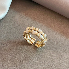 Anel Minimal Ouro 18K Ajustável