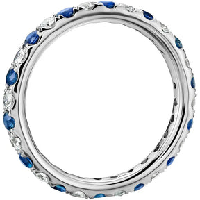 Anel Céleste d'Or – Elegância com Zircônia Azul Profunda