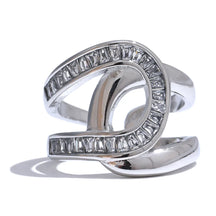 Anel Geométrico de Zircônia Banhado a Ouro 18K