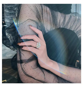 Anel Pérolas Delicadas