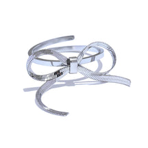 Anel Elegante de Nó Ajustável em Aço Inoxidável com Banho de Ouro PVD