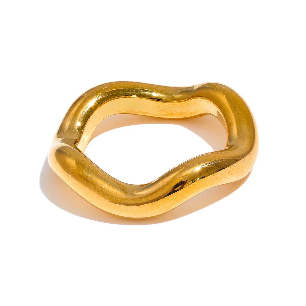 Anel Torcido Ouro 18K