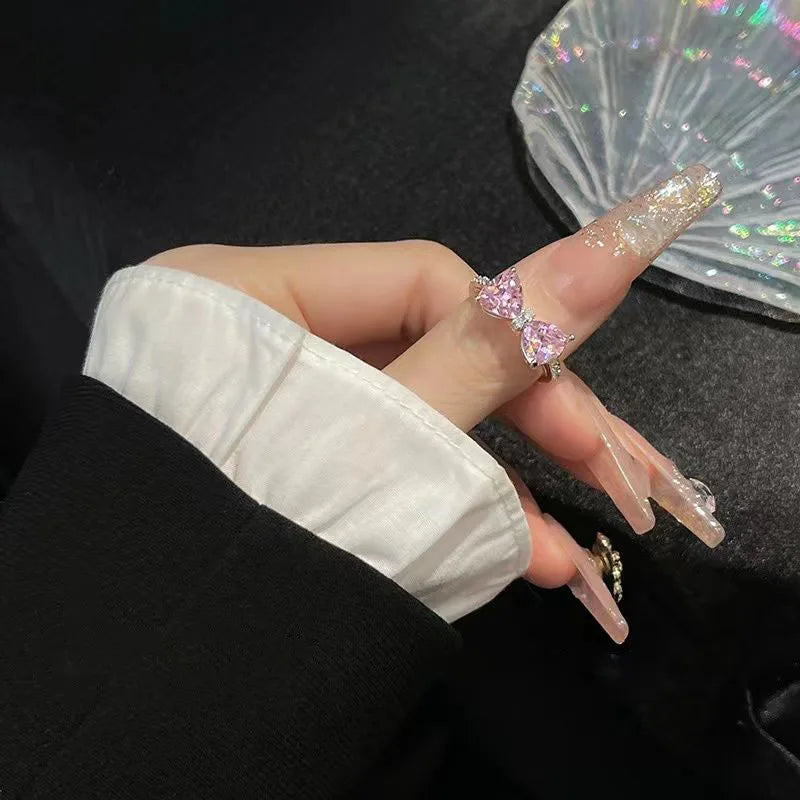 Anel Laço Ouro 18K com Zircônia Ajustável