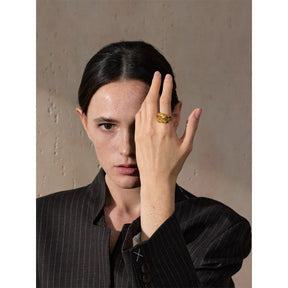 Anel Cobra Torcido Ouro 18k