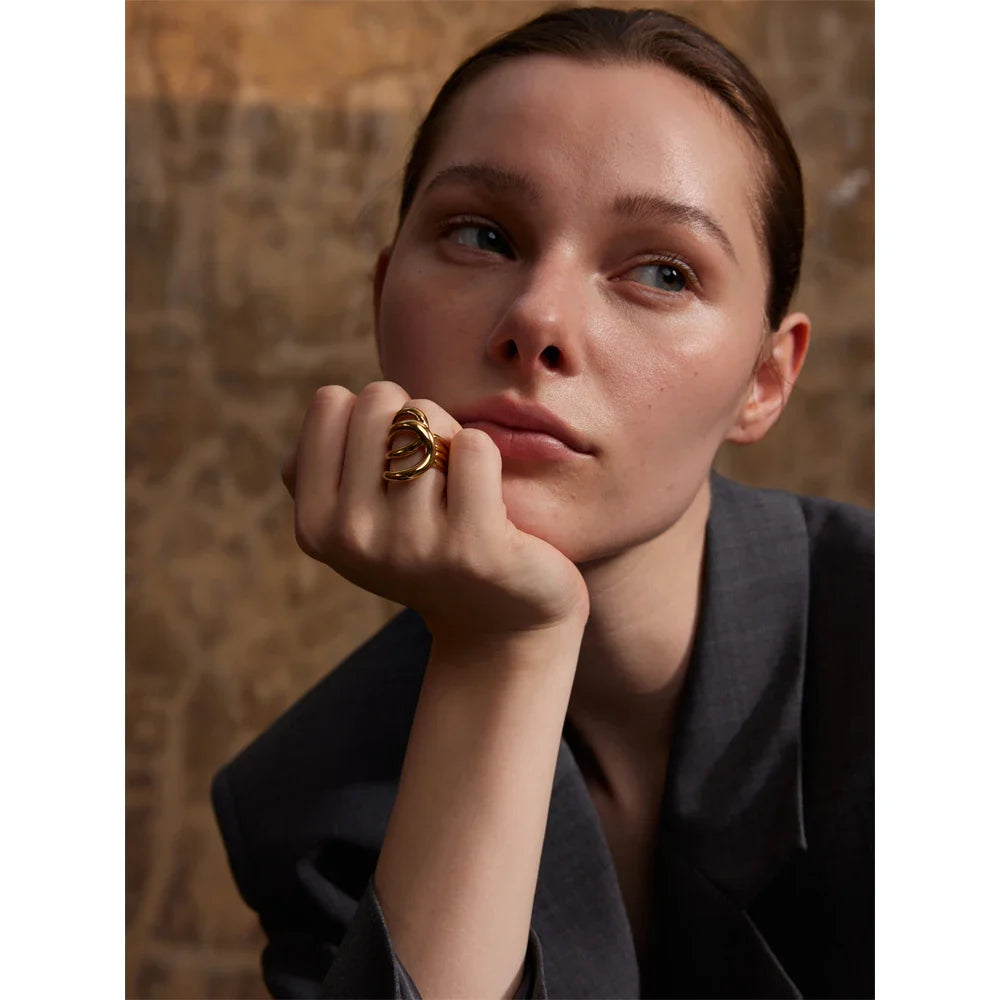 Anel Geométrico de Aço Inoxidável