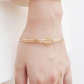 Bracelete Elara Nó Banhado a Ouro 18k