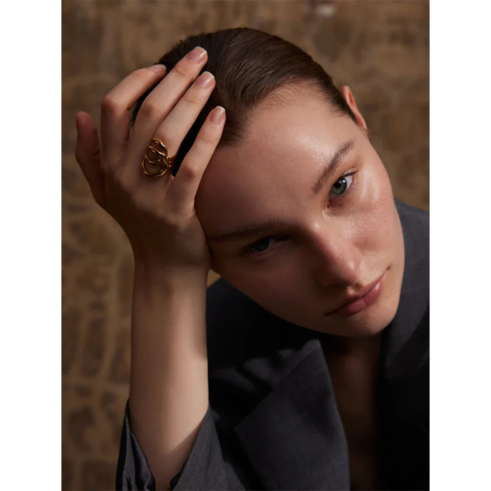 Anel Geométrico de Aço Inoxidável