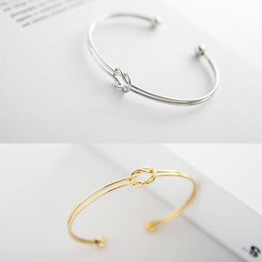 Bracelete Elara Nó Banhado a Ouro 18k