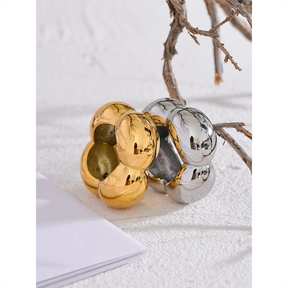 Anel Flor Elegância em Aço Inoxidável 316L