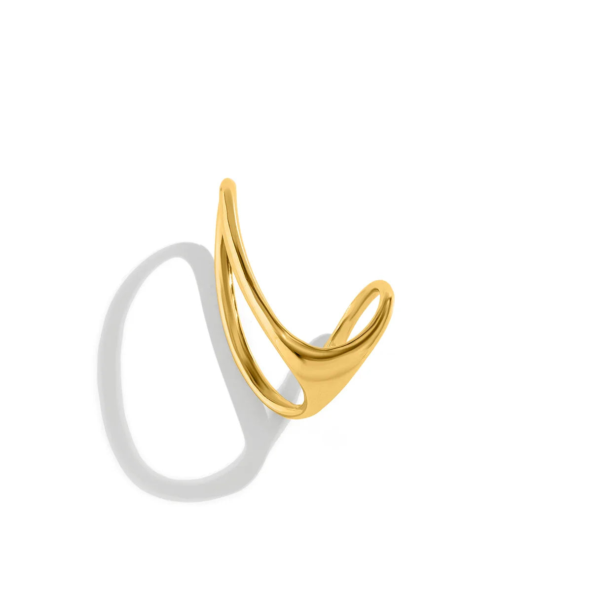 Anel Aberto Ouro 18K Ajustável