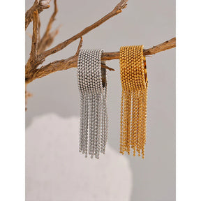 Anel Borla Dourada Ajustável 18K