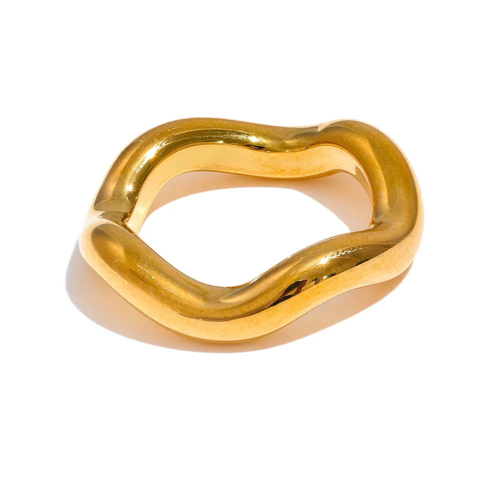 Anel Torcido Ouro 18K
